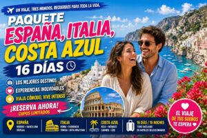 paquete españa, italia y costa azul