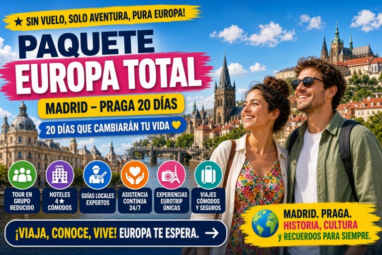Paquete Europa Total Madrid-Praga 20 días