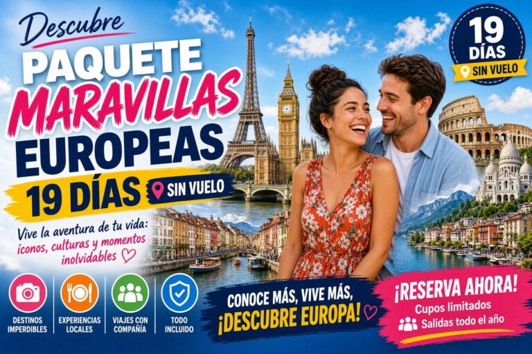 Paquete Maravillas Europeas 19 días