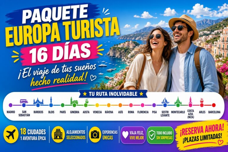 Paquete Europa Turista 16 días